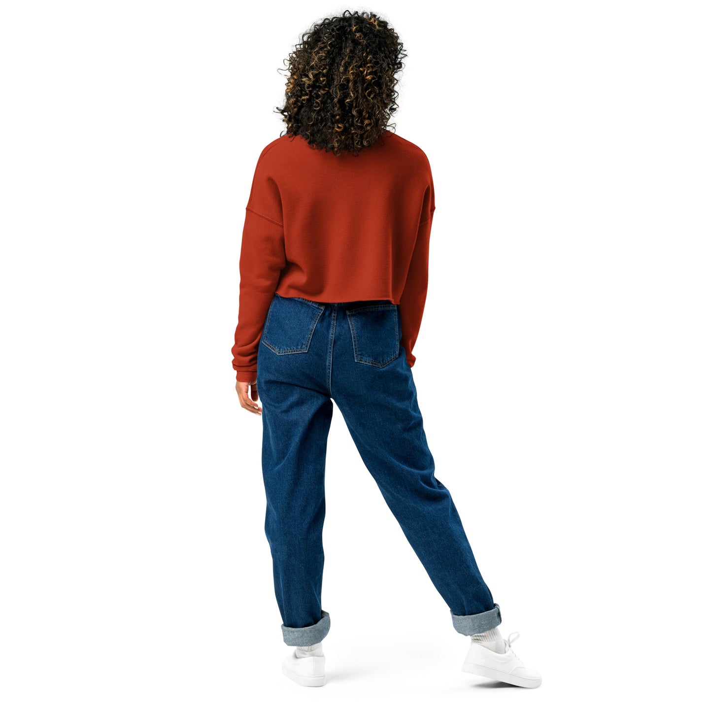 ERI-Embroidery Crop Sweatshirt!