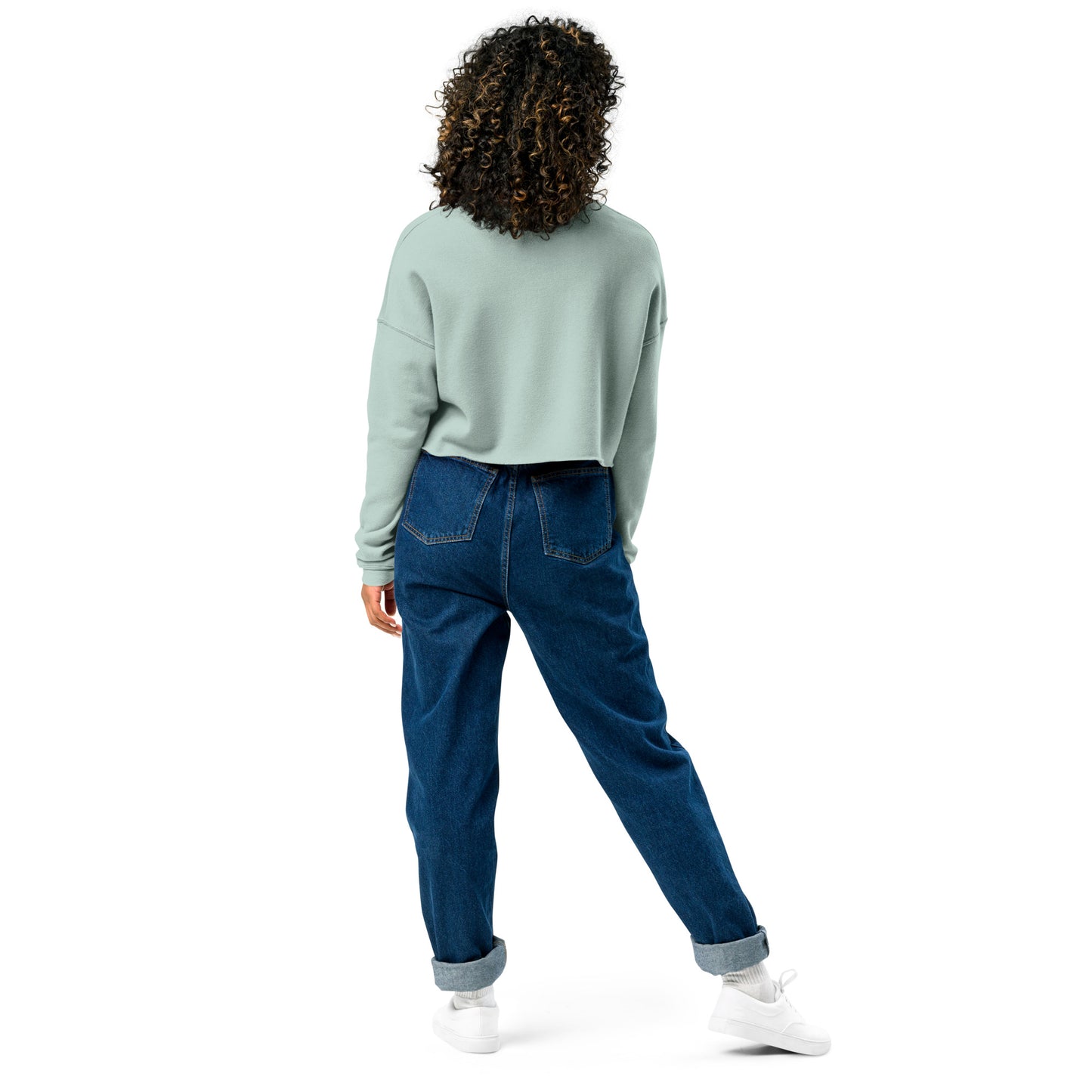 ERI-Embroidery Crop Sweatshirt!