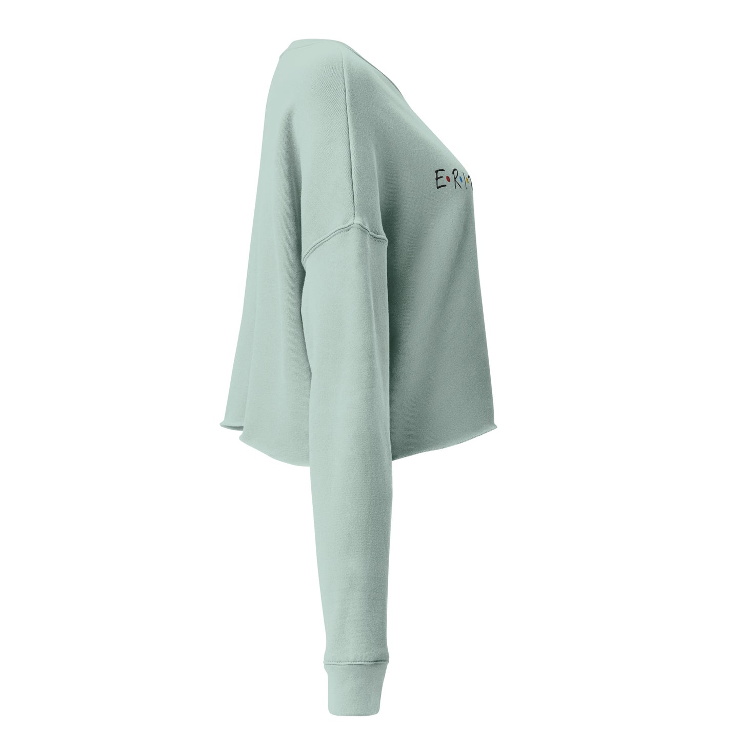 ERI-Embroidery Crop Sweatshirt!