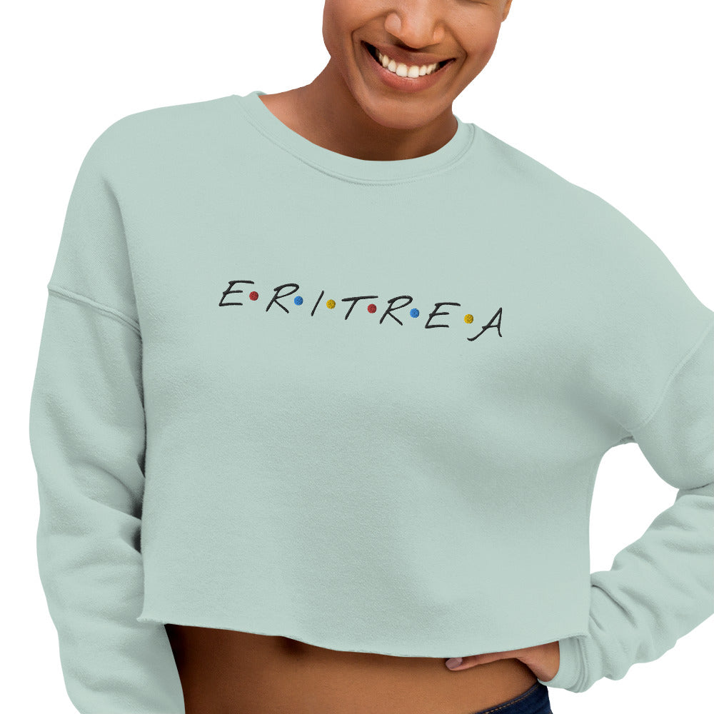 ERI-Embroidery Crop Sweatshirt!