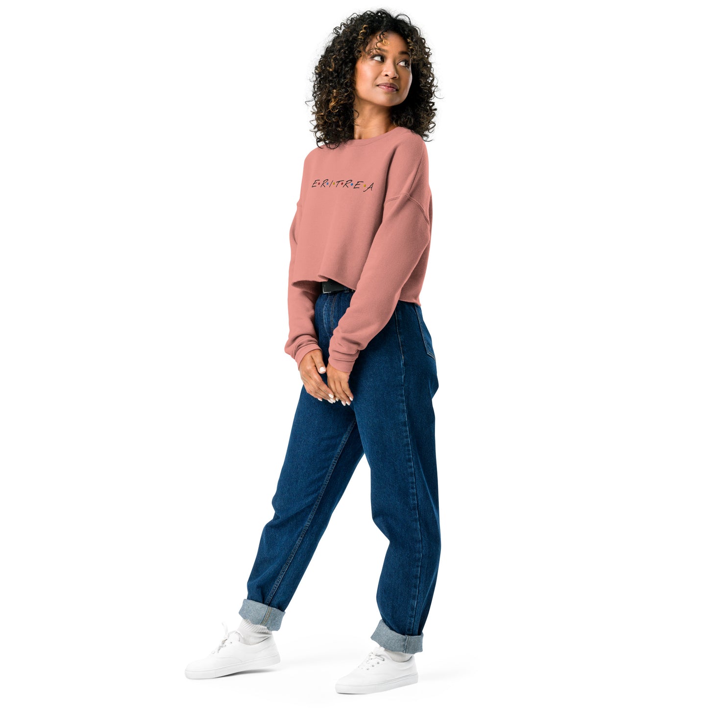 ERI-Embroidery Crop Sweatshirt!