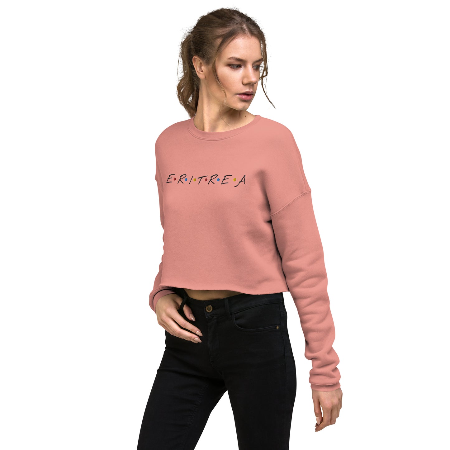 ERI-Embroidery Crop Sweatshirt!