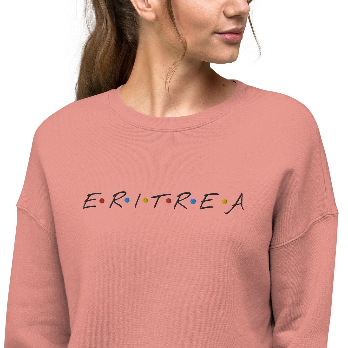 ERI-Embroidery Crop Sweatshirt!